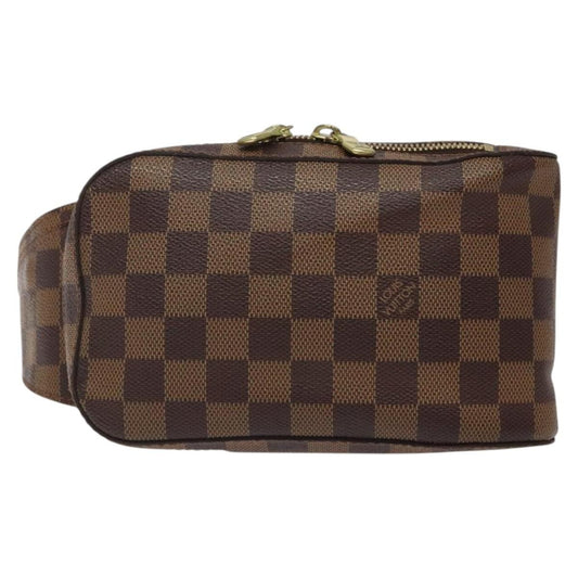 Louis Vuitton Geronimos Waist Bag Damier, BROWN, CANVAS, Travel bag