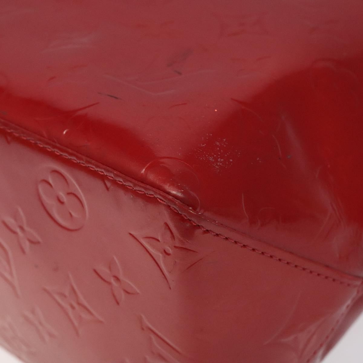 Louis Vuitton Reade Handbag Monogram Vernis, RED, PATENT_LEATHER, Handbag