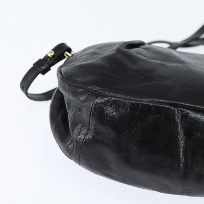 Chloe Vintage Shoulder Bag Leather, BLACK, LEATHER, Shoulder bag