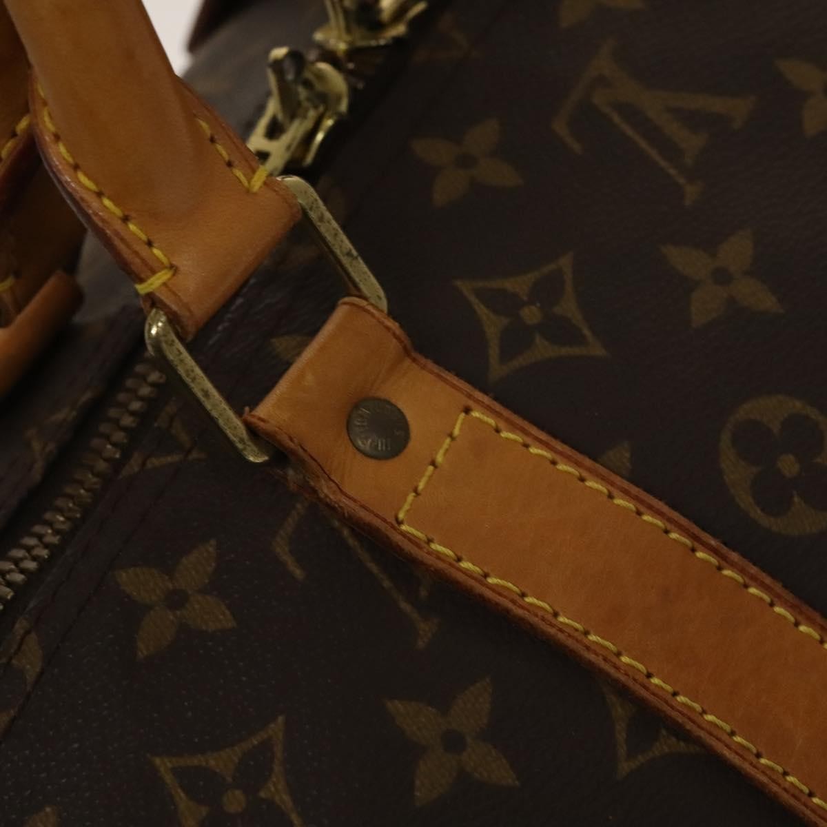 Louis Vuitton Keepall Bag Monogram Canvas, BROWN, CANVAS, Travel bag