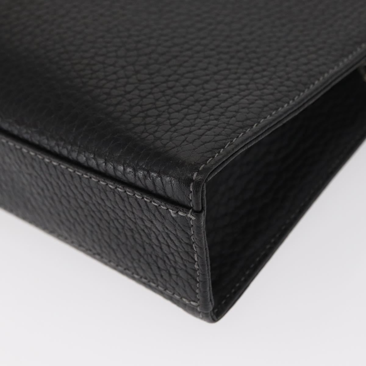 Burberry Zip Clutch Leather, BLACK, LEATHER, Clutche & pouche