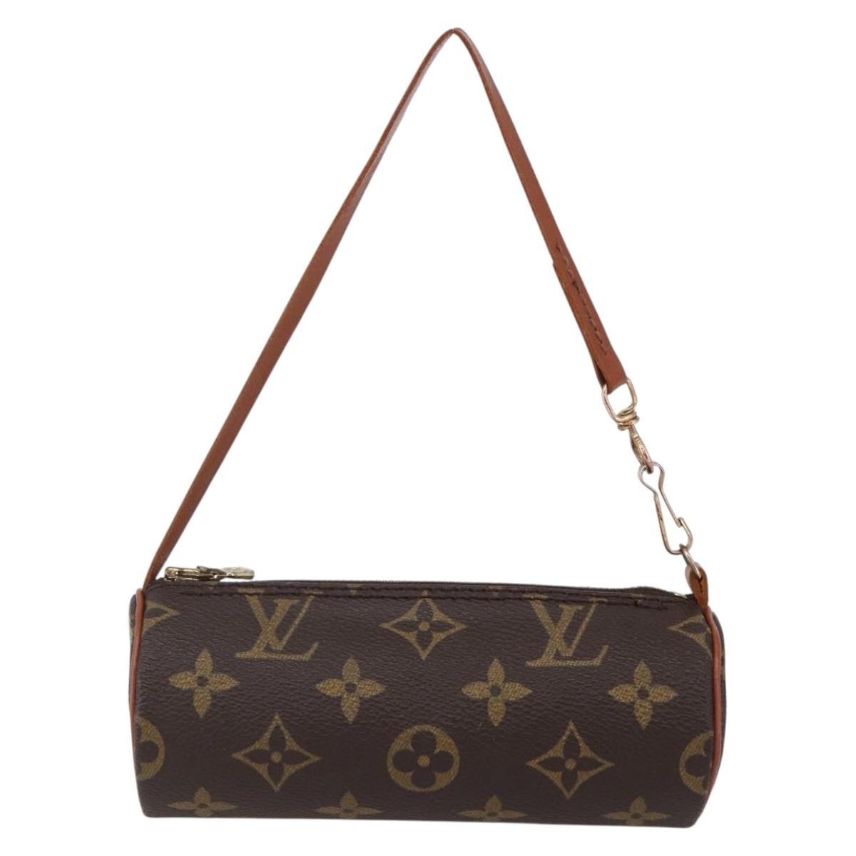 Louis Vuitton Papillon Pochette Monogram Canvas, BROWN, CANVAS, Clutche & pouche