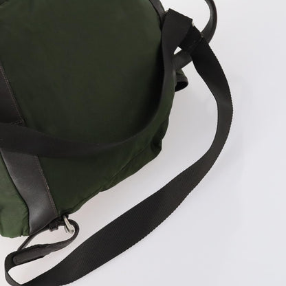Prada Double Front Pocket Backpack Tessuto, KHAKI, NYLON, Backpack