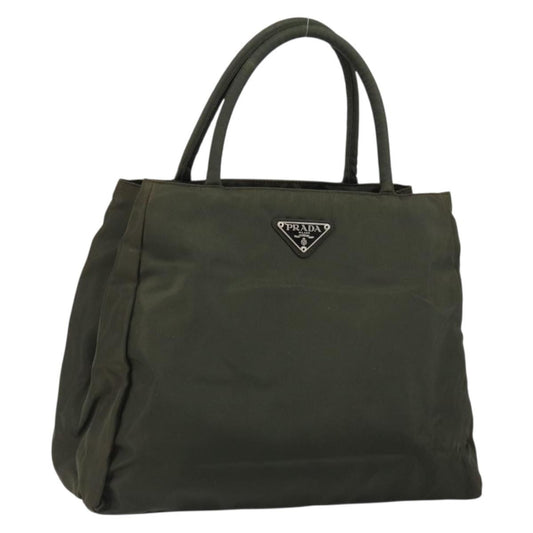 Prada Vintage Zip Tote Tessuto, KHAKI, NYLON, Tote bag