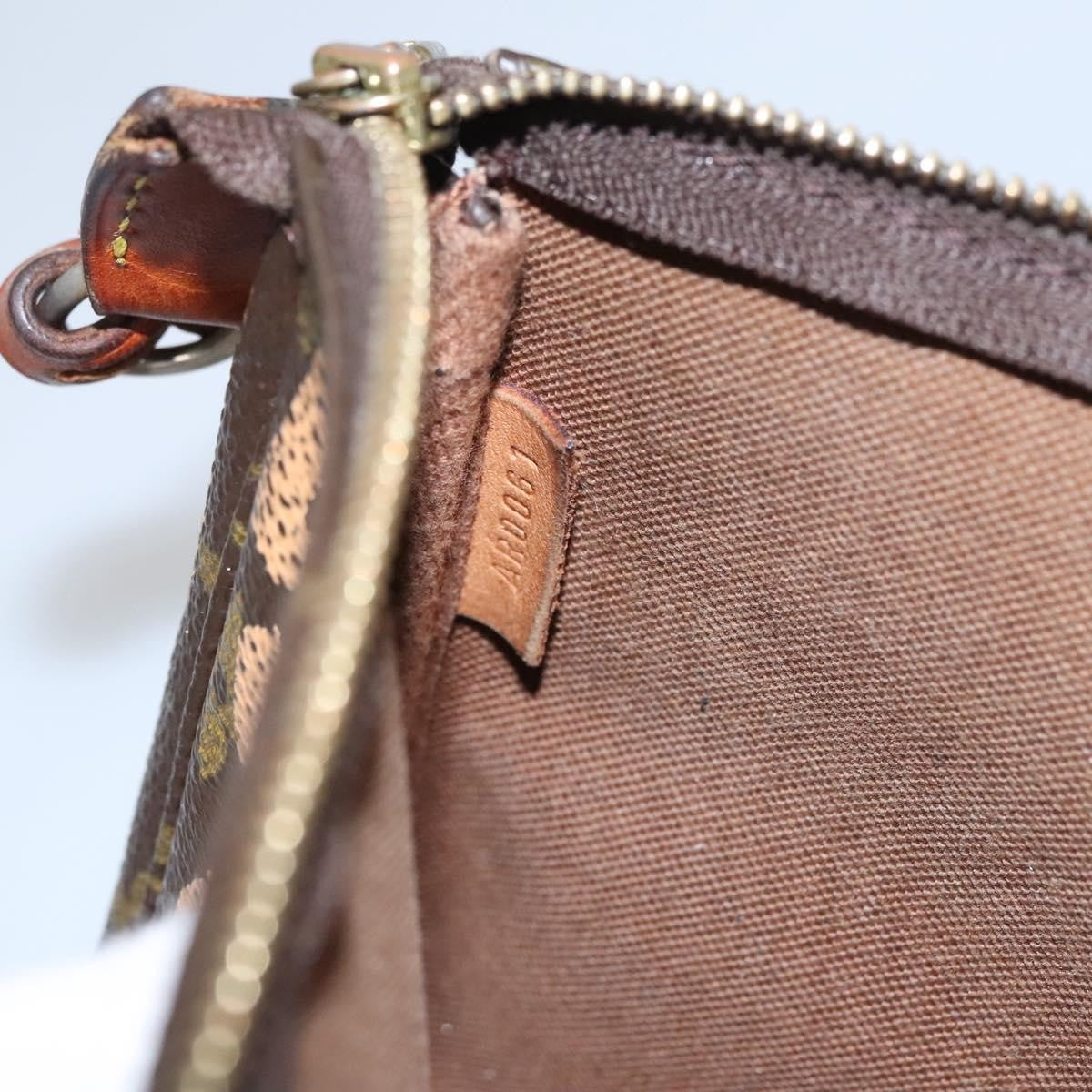 Louis Vuitton Pochette Accessoires Limited Edition Monogram Graffiti, ORANGE, CANVAS, Bag