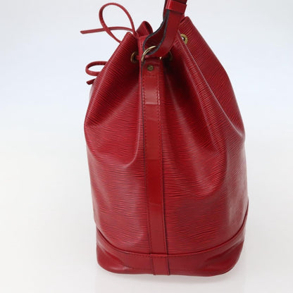 Louis Vuitton Noe Shoulder bag Leather, RED, LEATHER, Shoulder bag