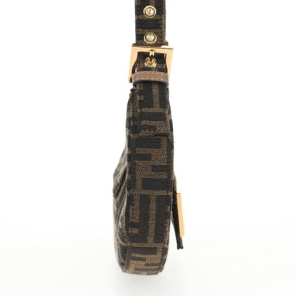 Fendi Cookie Hobo Zucca Canvas, BROWN, CANVAS, Handbag