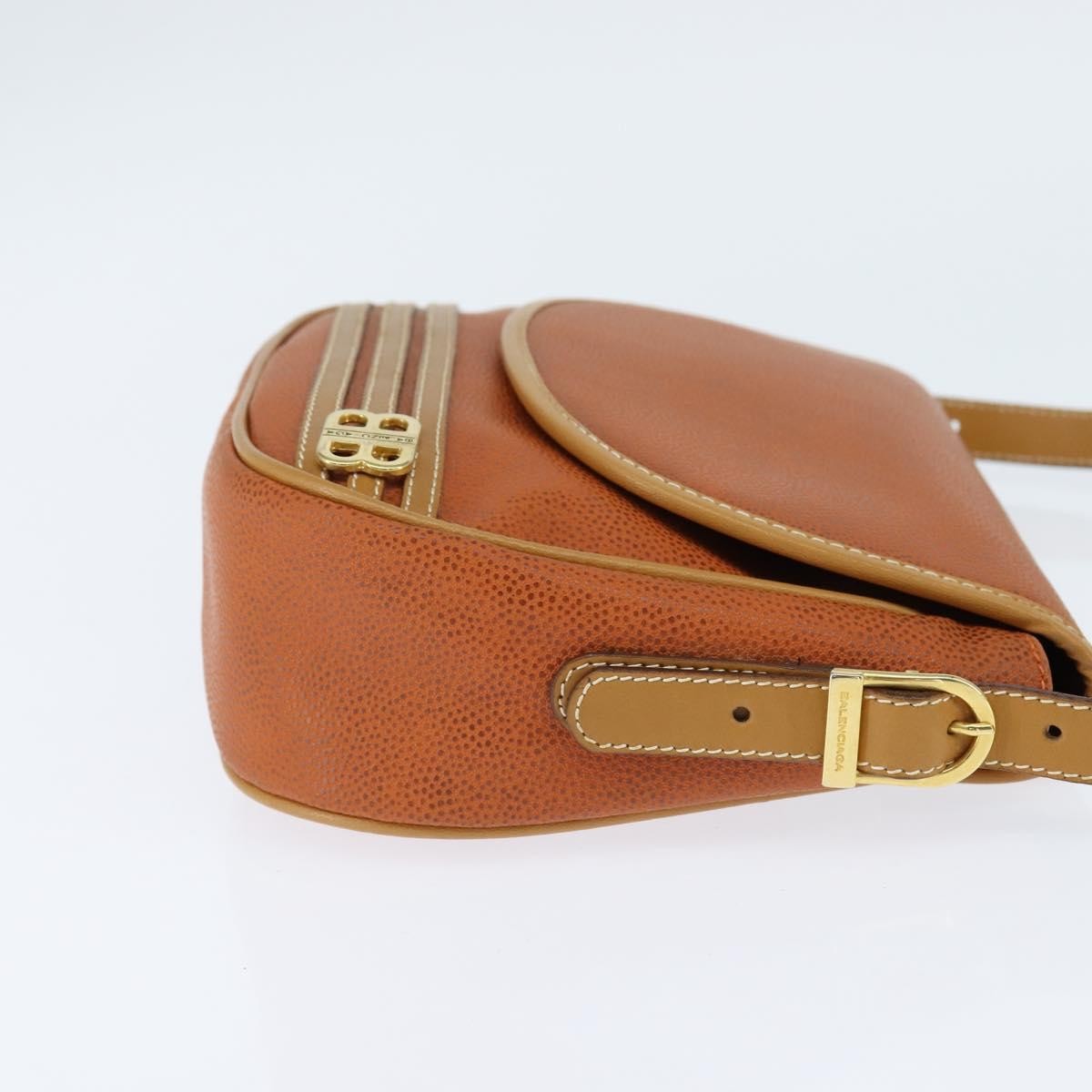 Balenciaga Shoulder Bag Leather, ORANGE, LEATHER, Shoulder bag