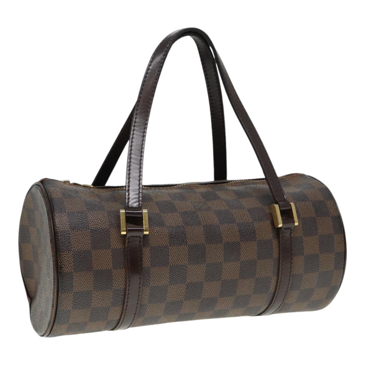 Louis Vuitton Papillon Handbag Damier, BROWN, CANVAS, Handbag