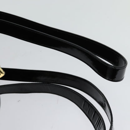 Salvatore Ferragamo Gancini Flap Drawstring Backpack Patent leather, BLACK, PATENT_LEATHER, Backpack