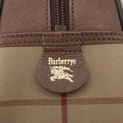 Burberry Nova check boston bag Canvas, BEIGE, CANVAS, Handbag
