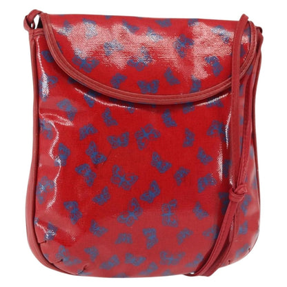 Bottega Veneta Butterfly shoulder bag PVC with Leather, RED, PVC, Shoulder bag