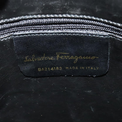 Salvatore Ferragamo Vala Shoulder Bag Leather, BLACK, LEATHER, Shoulder bag