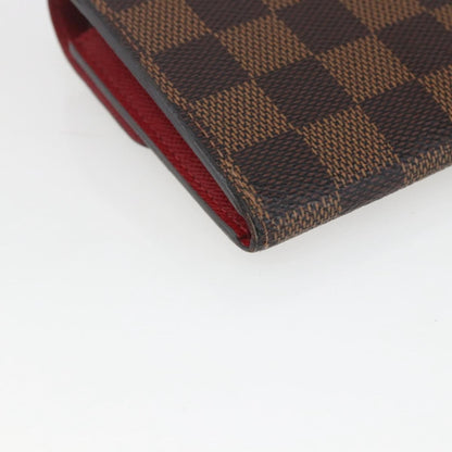 Louis Vuitton Emilie Wallet Damier, BROWN, CANVAS, Wallets