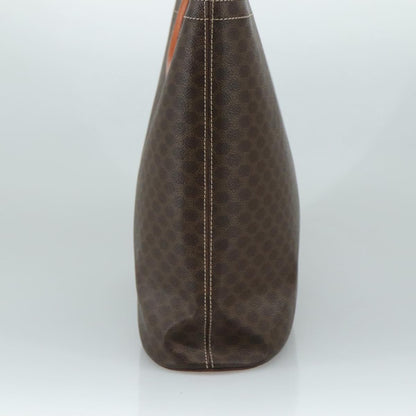 Celine Vintage Macadam Tote bag Canvas and Leather, BROWN, CANVAS, Tote bag