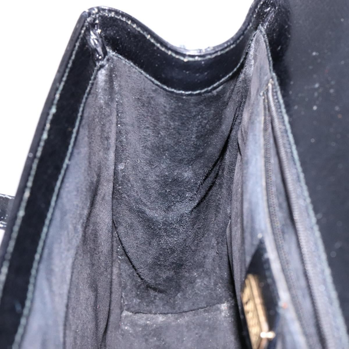 Gucci Vintage Handbag Leather, BLACK, LEATHER, Handbag