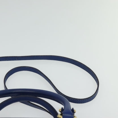 Salvatore Ferragamo Beky Tote Saffiano Leather, BLUE, LEATHER, Tote bag