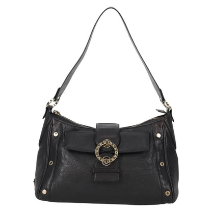 Bvlgari Chandra Top Handle Bag Leather, BLACK, LEATHER, Shoulder bag