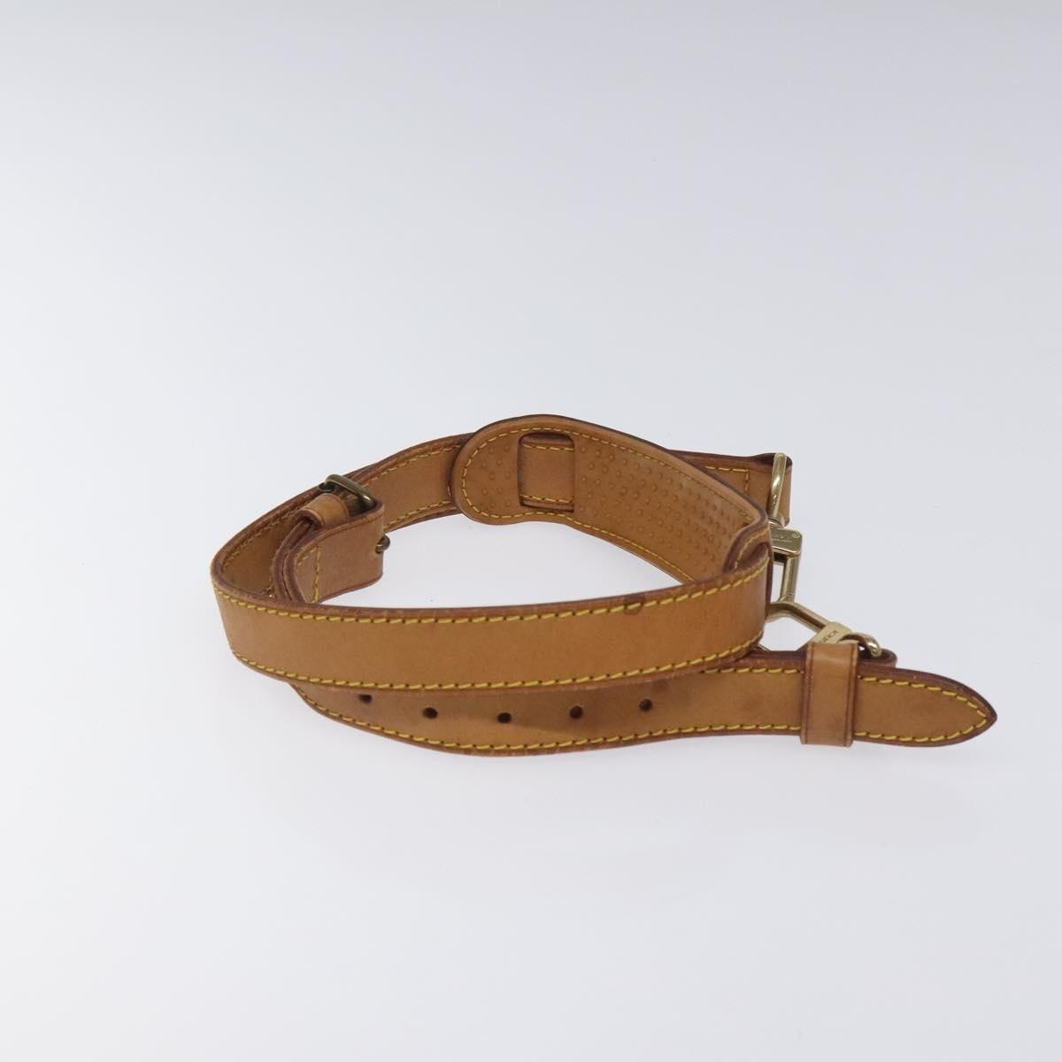 Louis Vuitton Adjustable Shoulder Strap Vachetta Leather, BEIGE, LEATHER, Straps