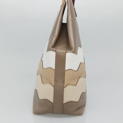 Celine Shoulder Bag Leather, BROWN, LEATHER, Shoulder bag