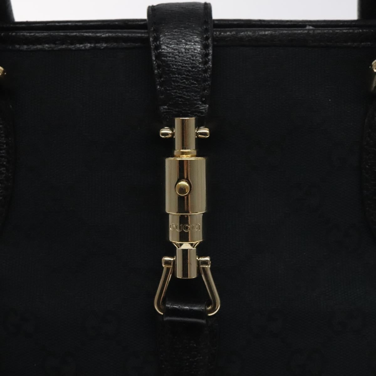Gucci Jackie Tote GG Canvas, BLACK, CANVAS, Tote bag