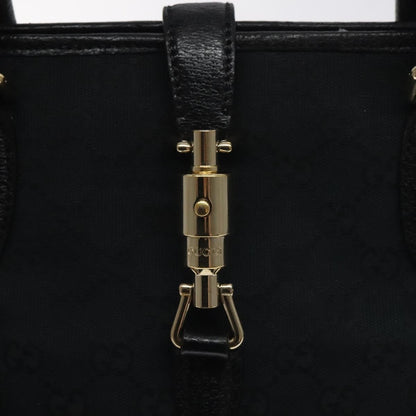 Gucci Jackie Tote GG Canvas, BLACK, CANVAS, Tote bag