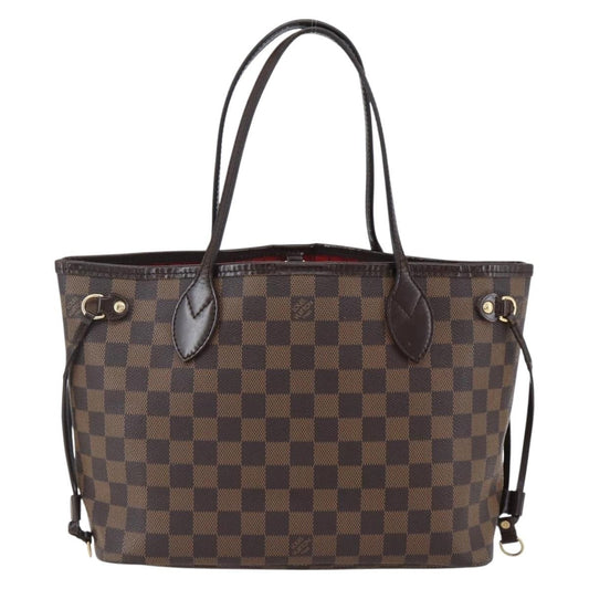 Louis Vuitton Neverfull Tote Damier, BROWN, CANVAS, Tote bag