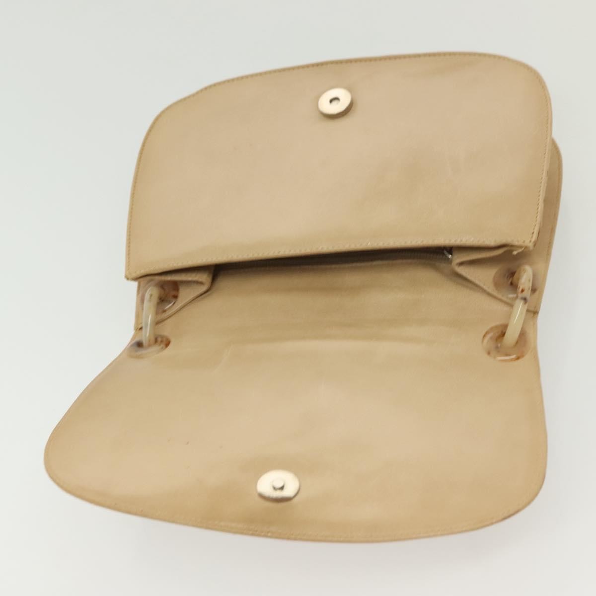 Prada Madras Shoulder Bag Leather, BEIGE, LEATHER, Shoulder bag