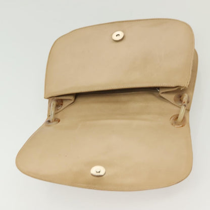 Prada Madras Shoulder Bag Leather, BEIGE, LEATHER, Shoulder bag