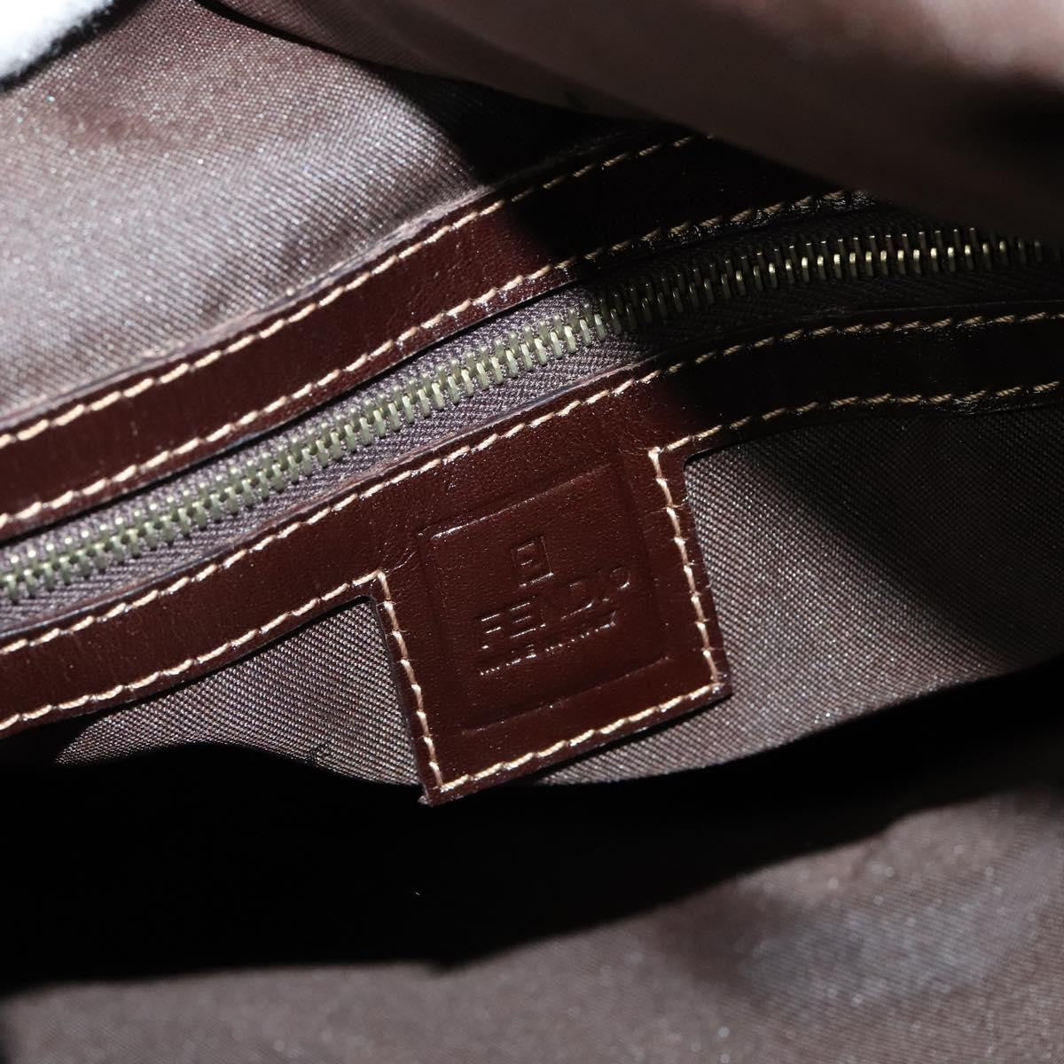 Fendi Zucca Tote bag FF motif, BROWN, CANVAS, Tote bag