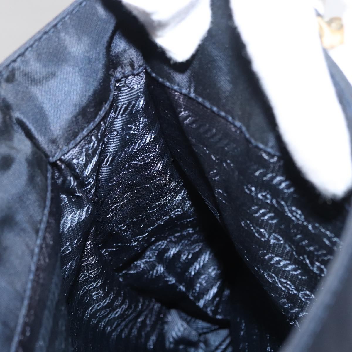 Prada Metal Handles Tote Tessuto, NAVY, NYLON, Tote bag