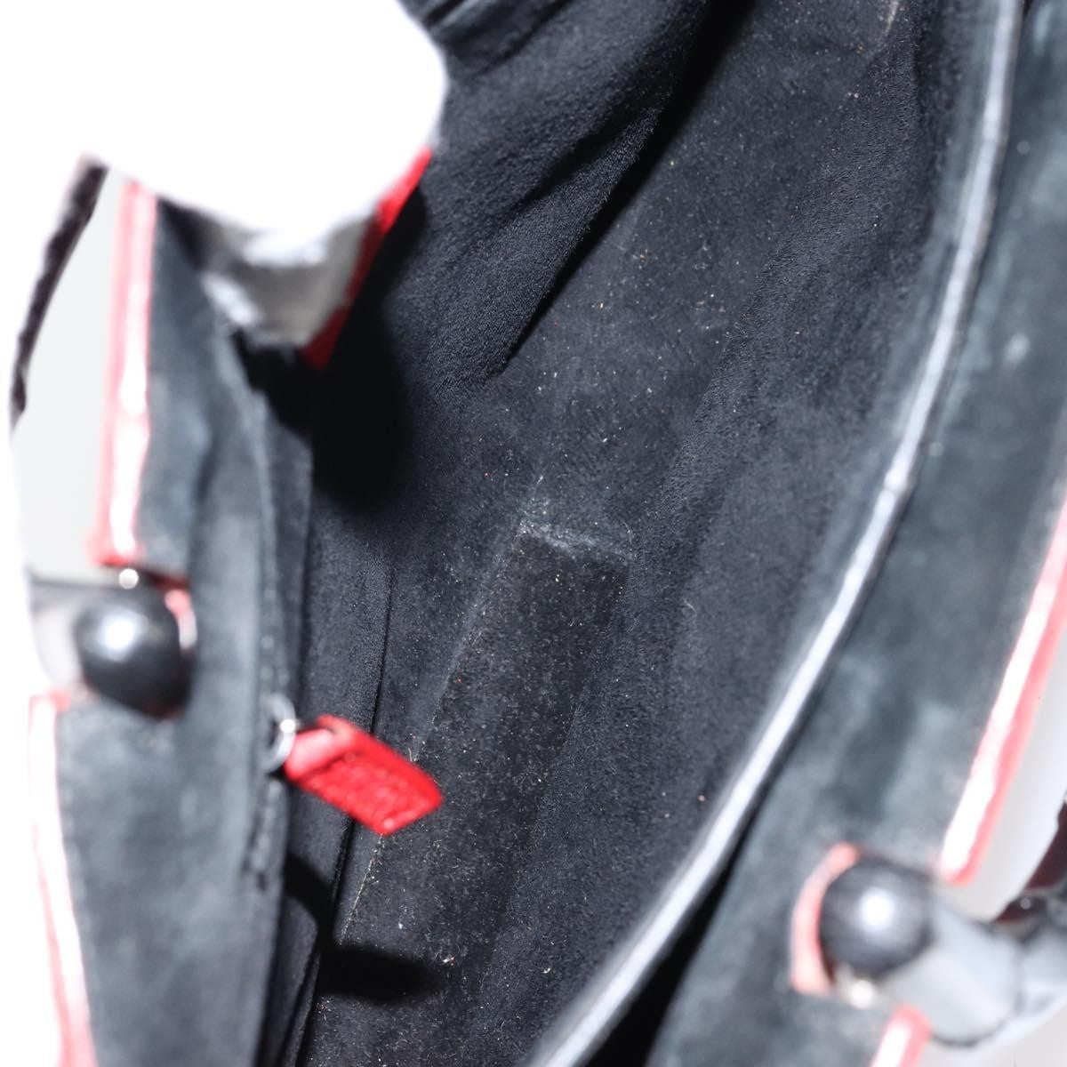 Gucci Vintage Bamboo Handle Bag Leather, RED, LEATHER, Handbag