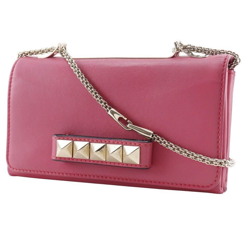 Valentino Garavani Va Va Voom Clutch Leather, PINK, LEATHER, Shoulder bag