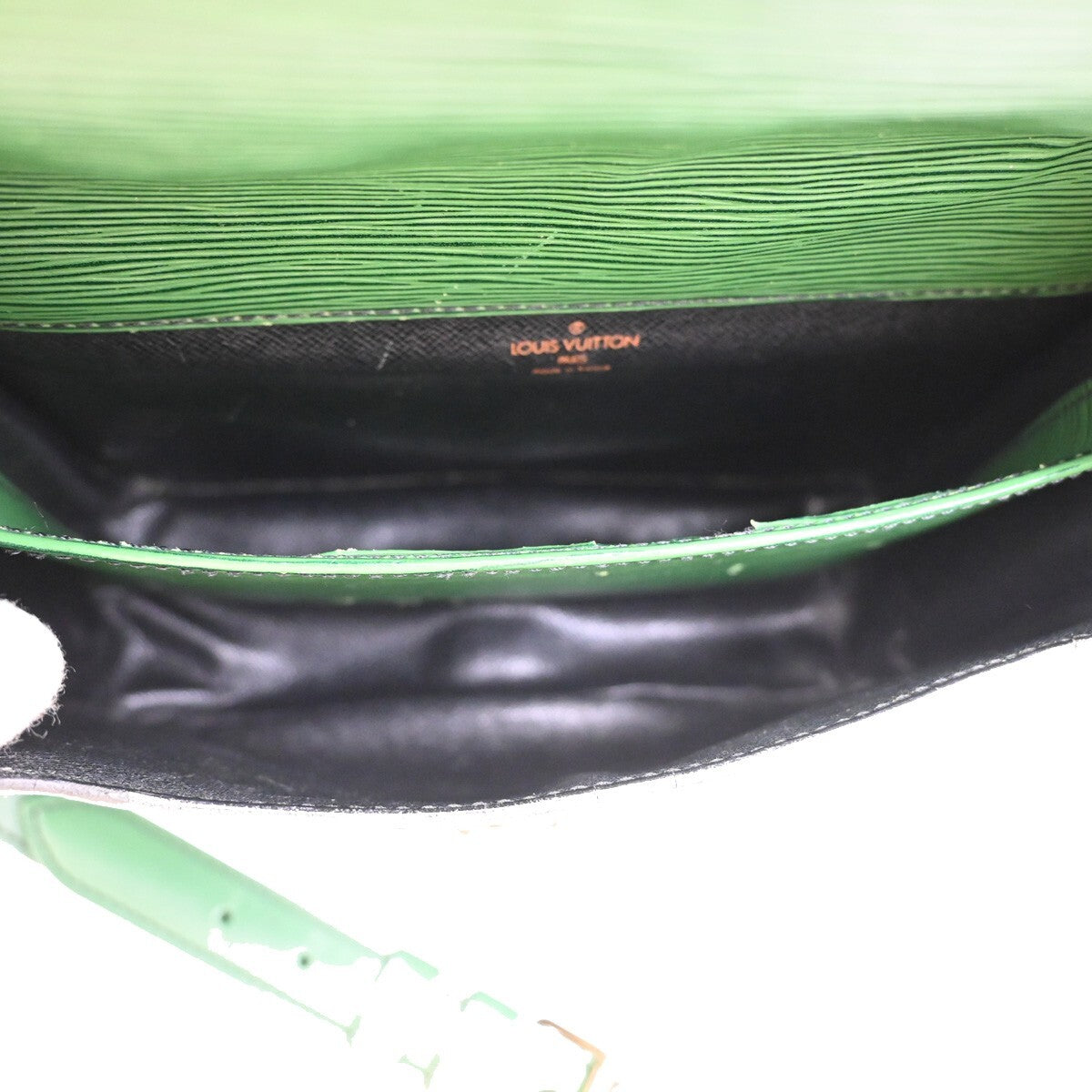 Louis Vuitton Cartouchiere Handbag Epi Leather, GREEN, LEATHER, Handbag