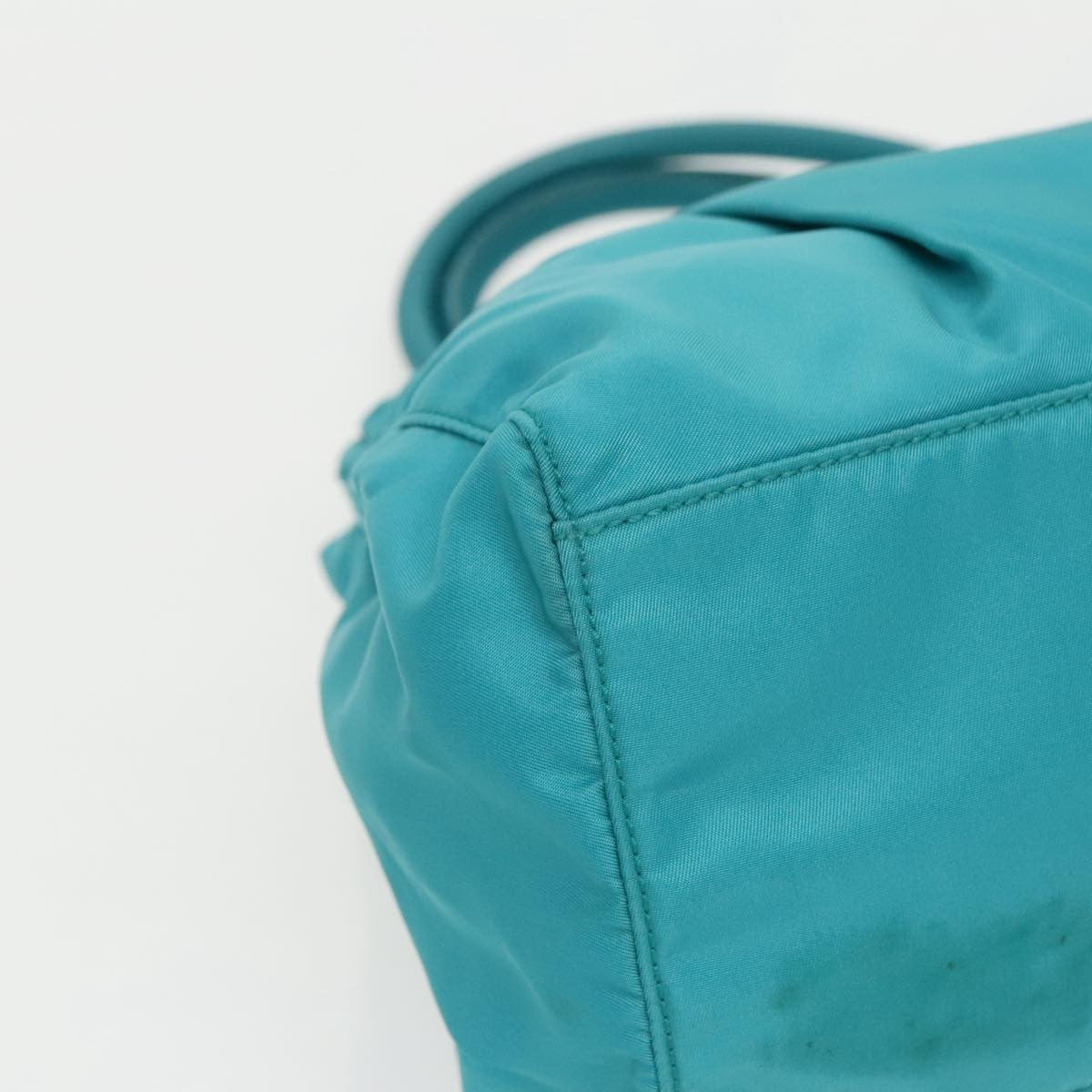Prada Bow Convertible Tote Tessuto, TURQUOISE, NYLON, Tote bag