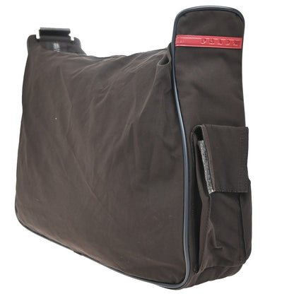 Prada Vintage Shoulder Bag Tessuto, BROWN, NYLON, Shoulder bag