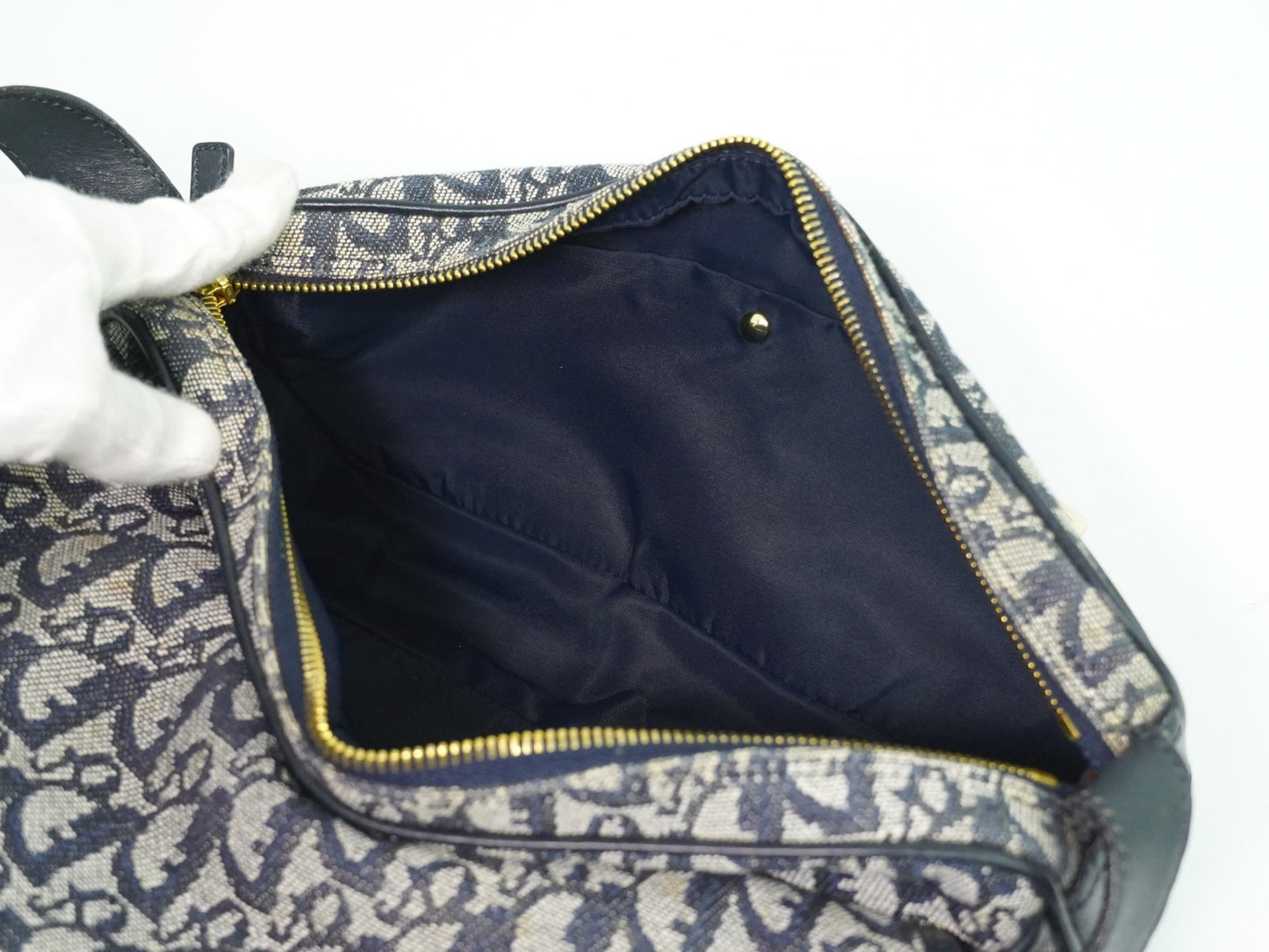 Christian Dior Trotter shoulder bag Canvas, GRAY, CANVAS, Shoulder bag