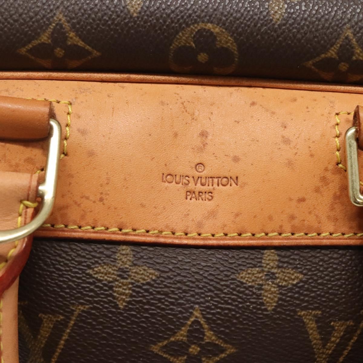 Louis Vuitton Deauville Handbag Monogram Canvas, BROWN, CANVAS, Handbag