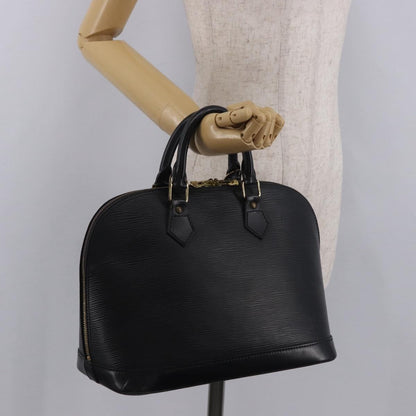 Louis Vuitton Alma Handbag Epi Leather, Black, Leather, Handbag