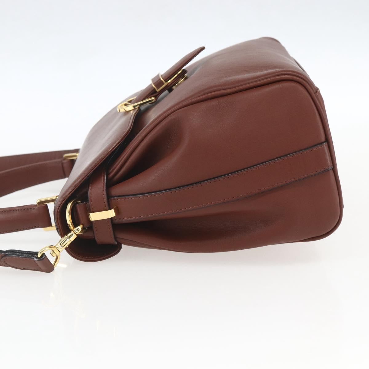 Valentino Garavani Vintage Handbag Leather, BROWN, LEATHER, Handbag