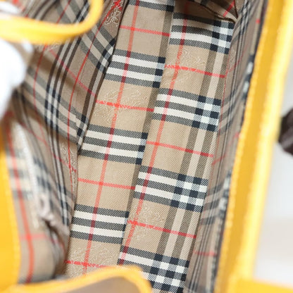 Burberry Vintage Handbag Leather, YELLOW, LEATHER, Handbag