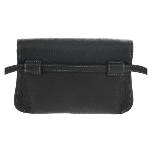 Chloe Marcie Belt Bag Leather, BLACK, LEATHER, Shoulder bag