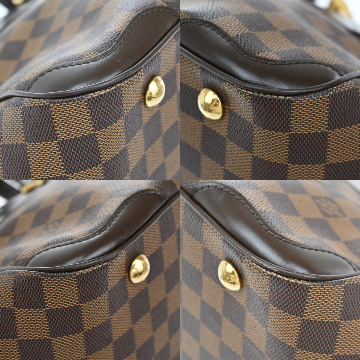 Louis Vuitton Verona Handbag Damier, BROWN, CANVAS, Shoulder bag
