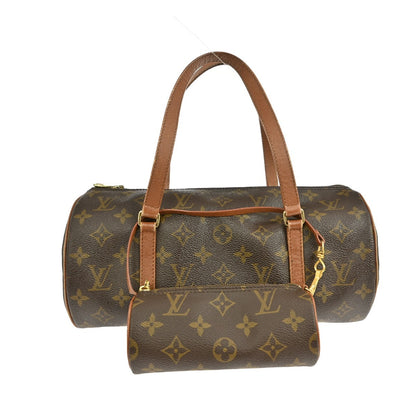Louis Vuitton Papillon Handbag Monogram Canvas, BROWN, CANVAS, Handbag