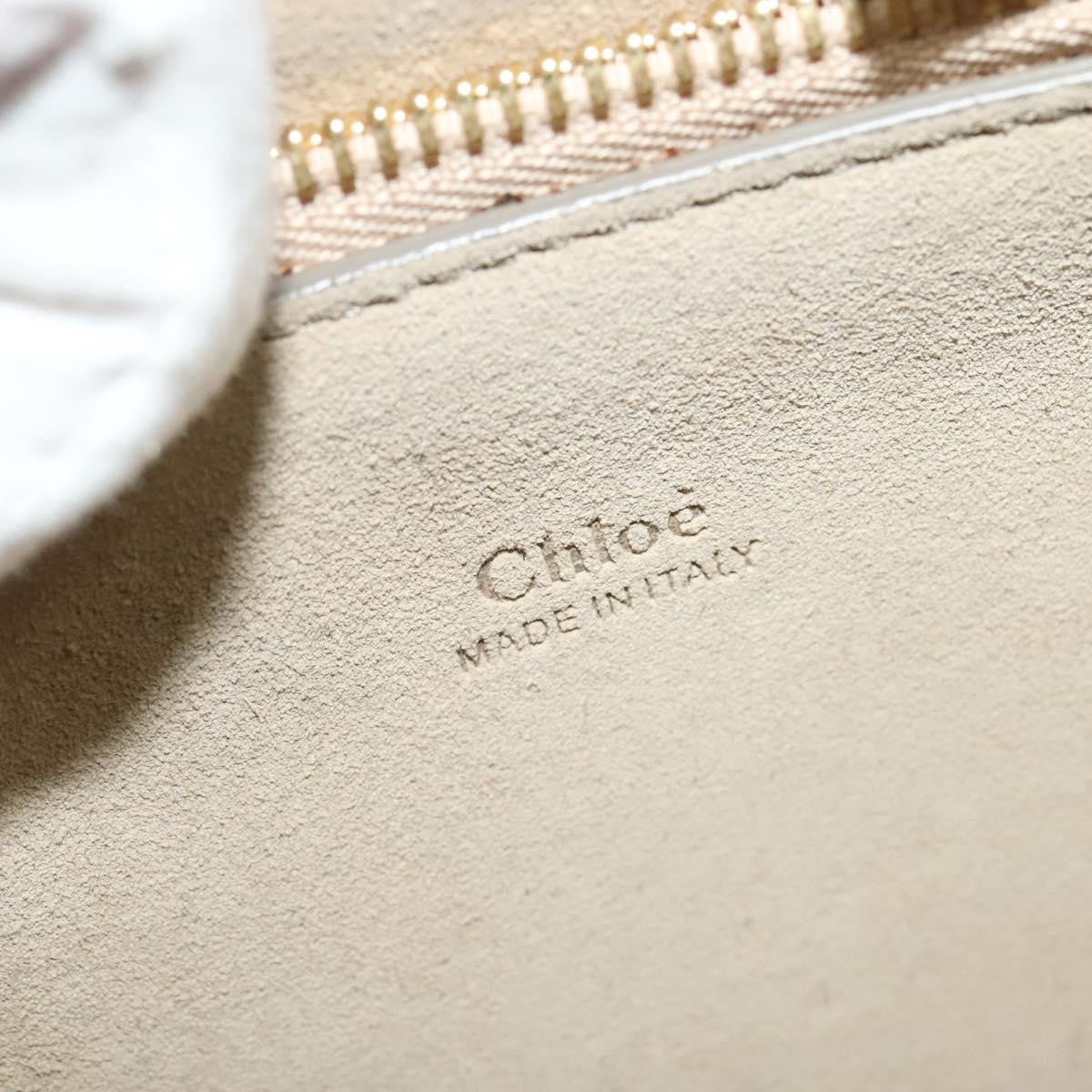 Chloe Faye Shoulder Bag Leather and Suede, BEIGE, SUEDE, Shoulder bag