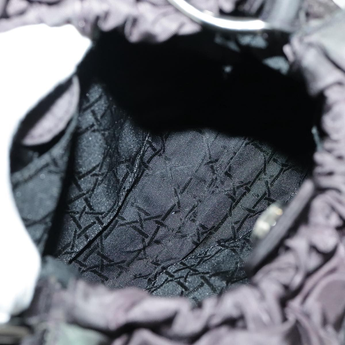 Christian Dior Saddle Zip Pouch Diorissimo Canvas, PURPLE, NYLON, Clutche & pouche