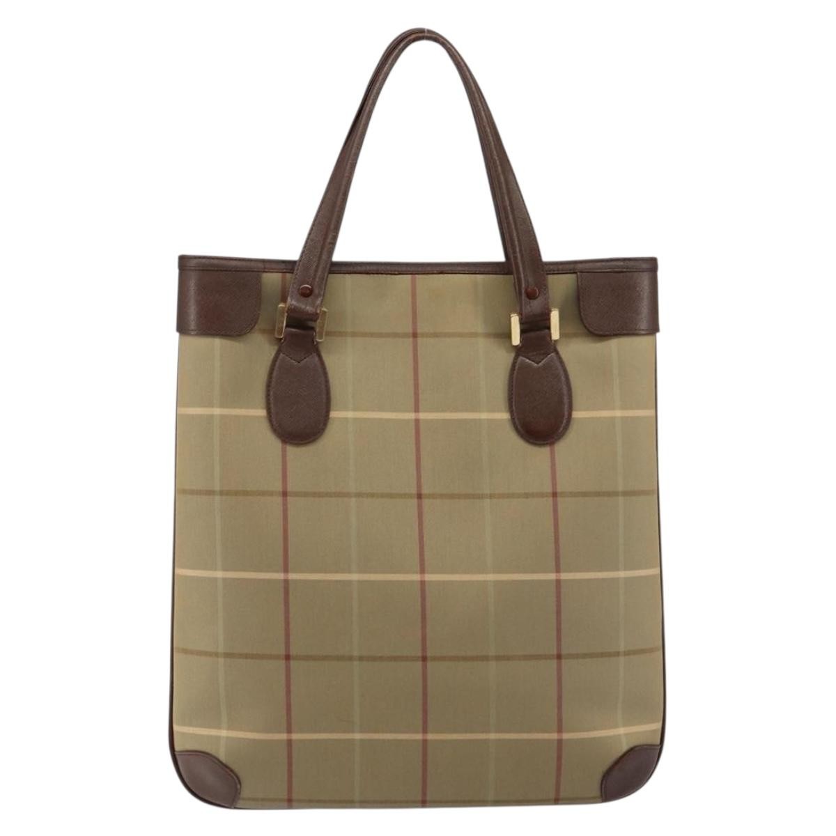 Burberry Nova Check Tote canvas check pattern, BEIGE, CANVAS, Tote bag