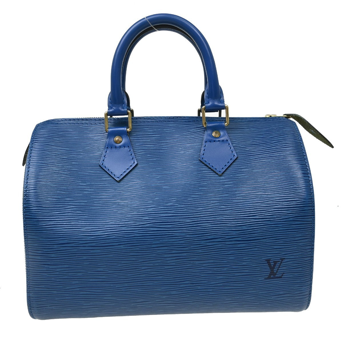 Louis Vuitton Speedy Handbag Epi Leather, Blue, Leather, Handbag