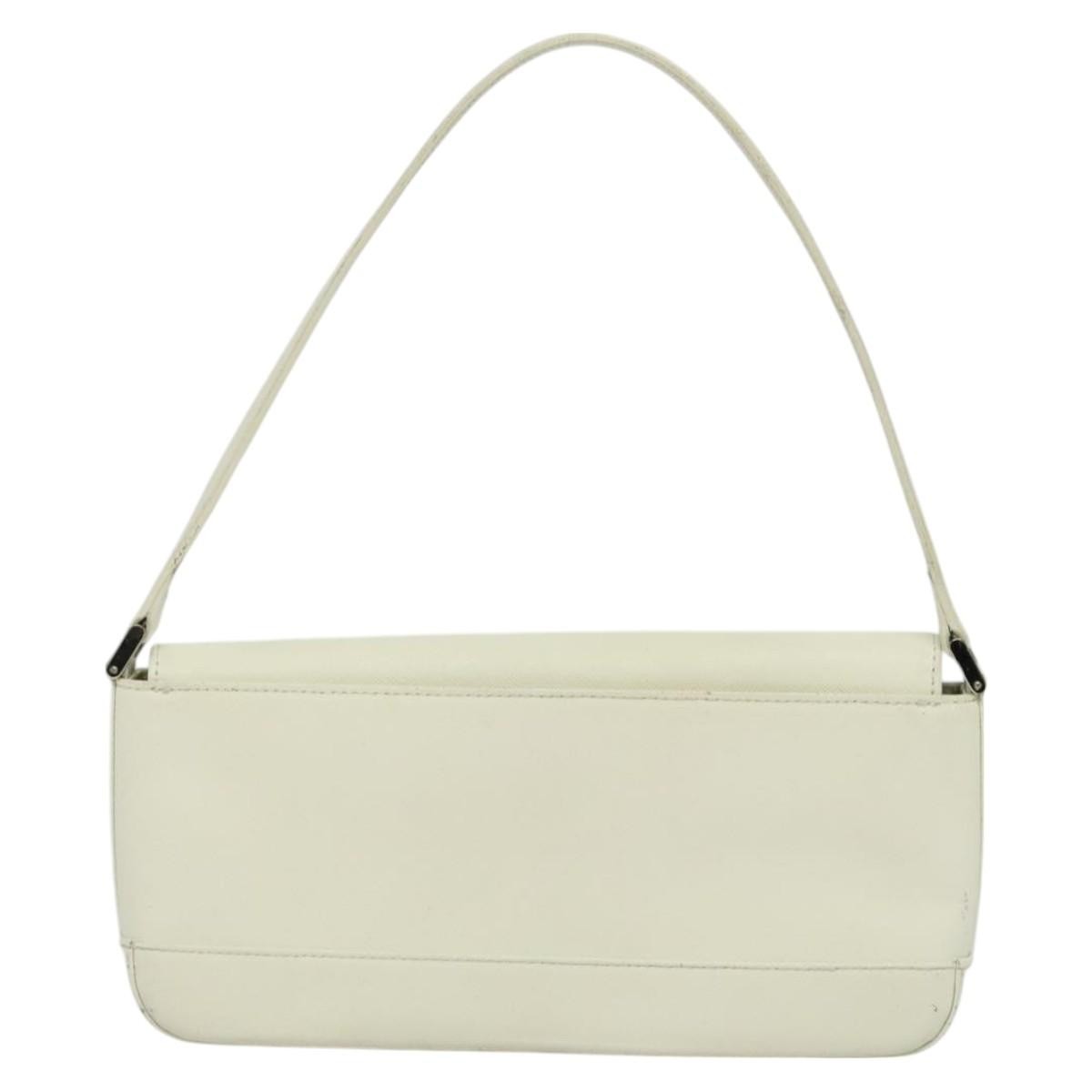 Burberry Flap Shoulder Bag Leather, WHITE, LEATHER, Shoulder bag