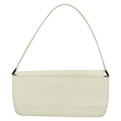 Burberry Flap Shoulder Bag Leather, WHITE, LEATHER, Shoulder bag
